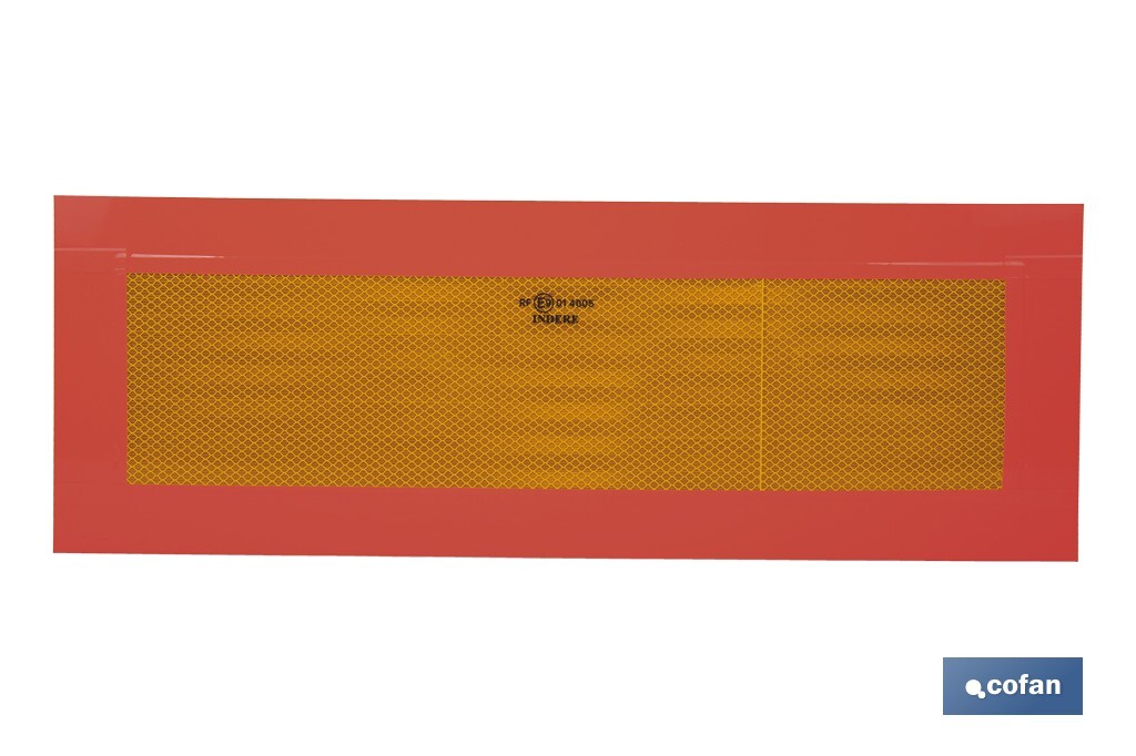 PLACA V-6 PARA VEHICULOS LARGOS 565X200MM.