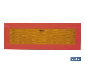 PLACA V-6 PARA VEHICULOS LARGOS 565X200MM.