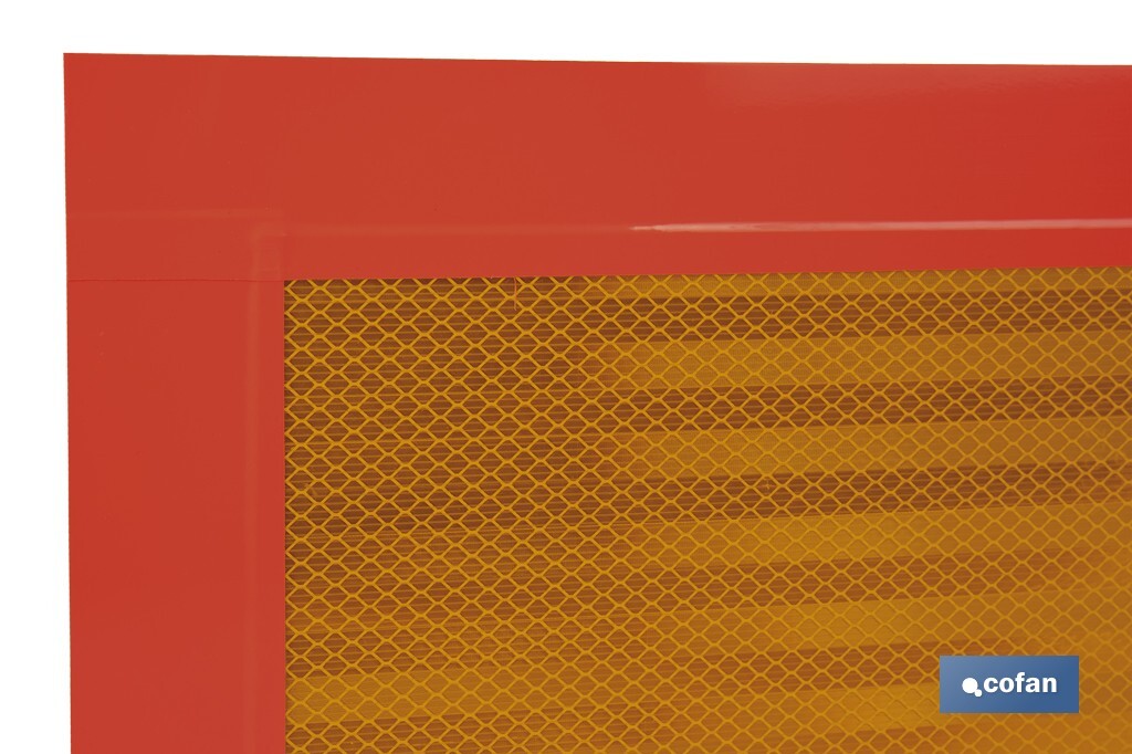 PLACA V-6 PARA VEHICULOS LARGOS 565X200MM.