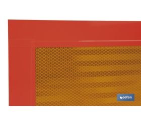 PLACA V-6 PARA VEHICULOS LARGOS 565X200MM.