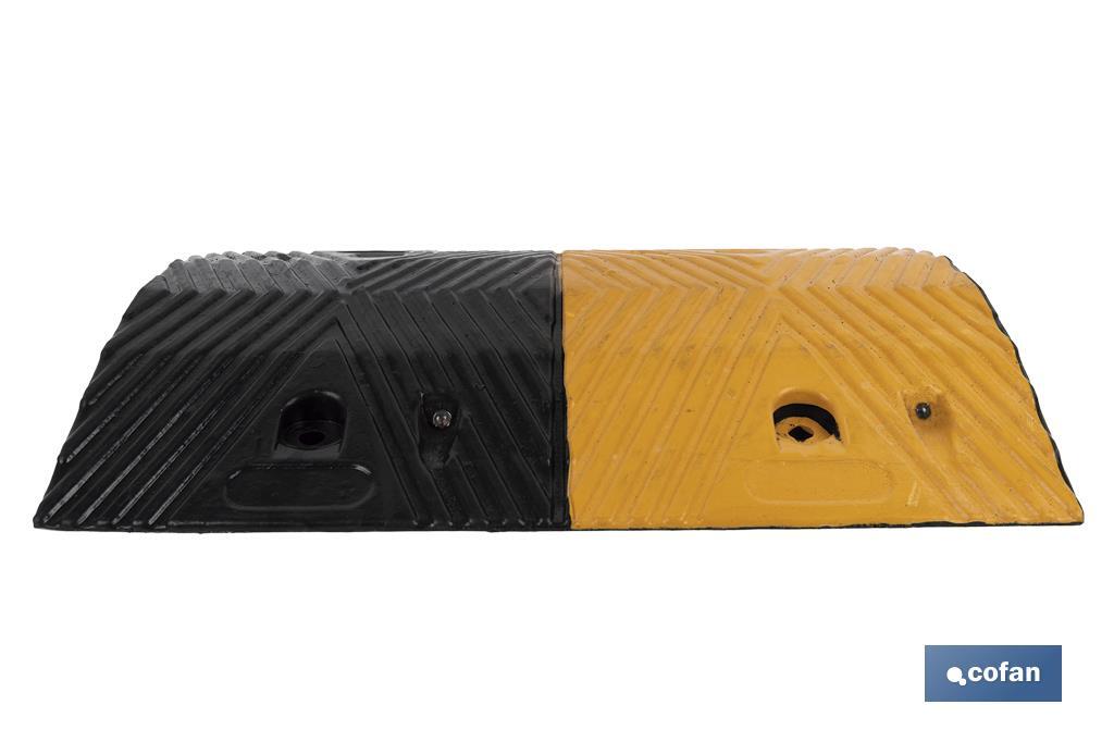 REDUCTOR VELOCIDAD AMAR/NEGRO 500x350x50 mm