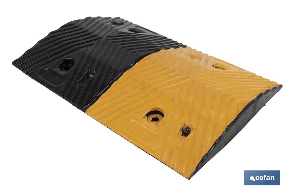 REDUCTOR VELOCIDAD AMAR/NEGRO 500x350x50 mm