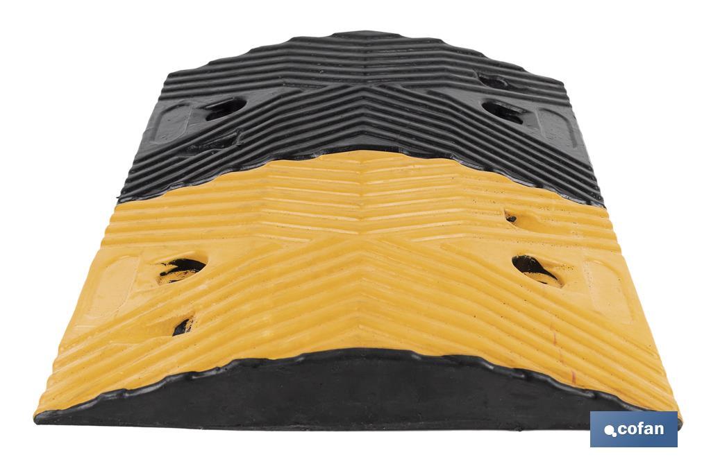 REDUCTOR VELOCIDAD AMAR/NEGRO 500x350x50 mm