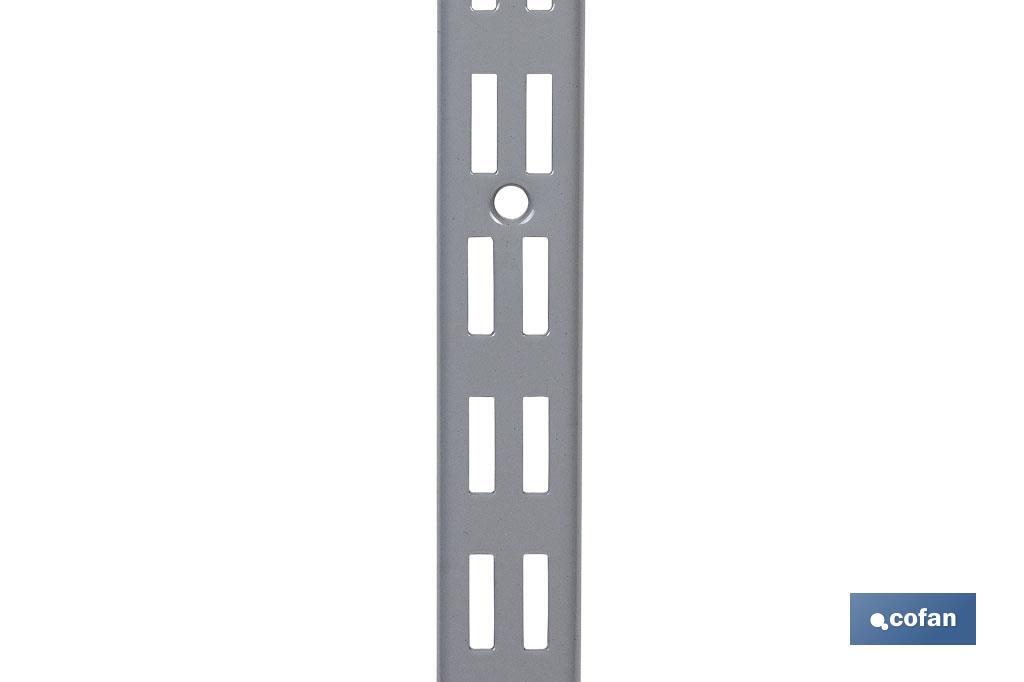 PACK 2 CREMALLERAS PARED PARA ESTANTERÍAS 1080X30X25 MM