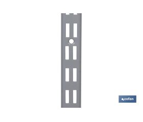 PACK 2 CREMALLERAS PARED PARA ESTANTERÍAS 1080X30X25 MM