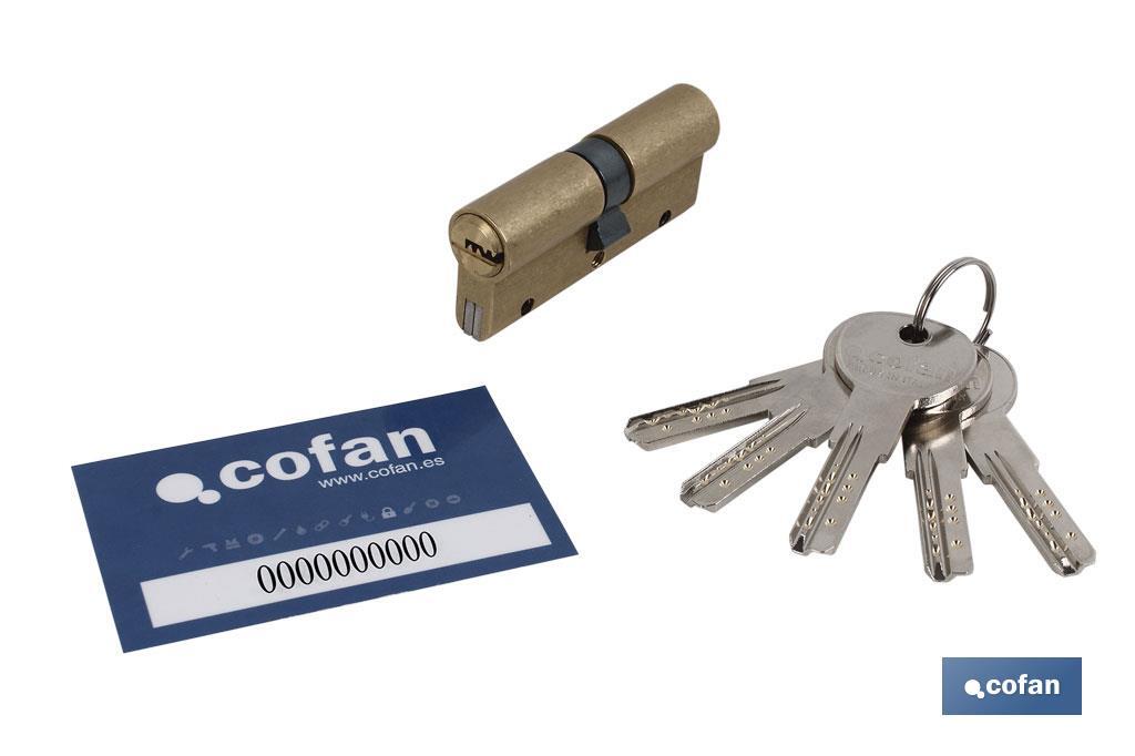 Cilindro SEG. ANTIBUMPING 30/30 L. Larga-Latón