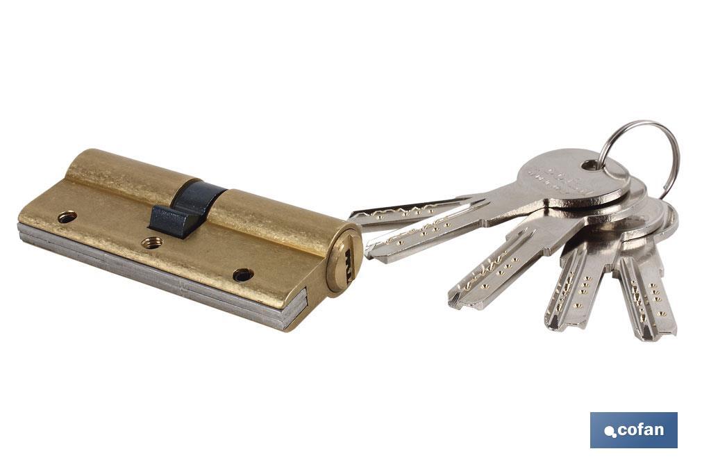 Cilindro SEG. ANTIBUMPING 30/30 L. Larga-Latón