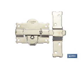 Cerrojo Botón / Llave Niquelado R/105