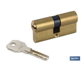 CILINDRO DE SEGURIDAD DE NÍQUEL PARA LLAVE NORMAL 35/35 - LEVA LARGA IGUALADOS AAA