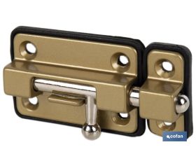 PASADOR BASE PLÁSTICO DORADO 65 MM