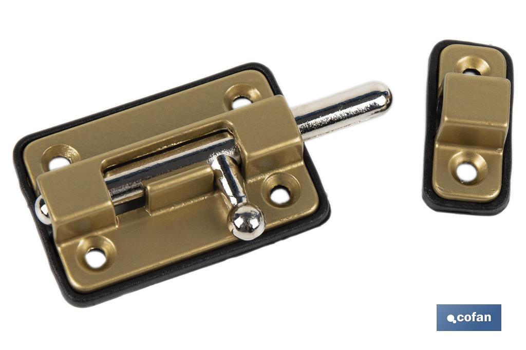 PASADOR BASE PLÁSTICO DORADO 35 MM