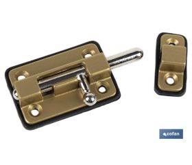 PASADOR BASE PLÁSTICO DORADO 65 MM