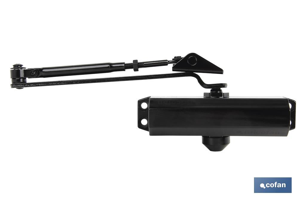 Cierrapuertas sin retención-60/85KGS-Acabado Plata