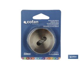 BOCALLAVE ROSETA 50MM NIQUEL SATINADO