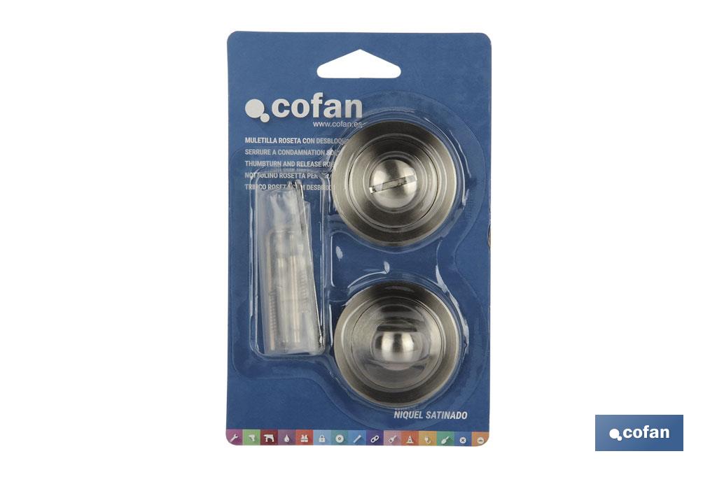 MULETILLA ROSETA CON DESBLOQUEO NIQUEL SATINADO