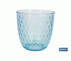 PACK 6 VASOS DE AGUA VIDRIO 29 CL COLOR AZUL MODELO ÓPALO