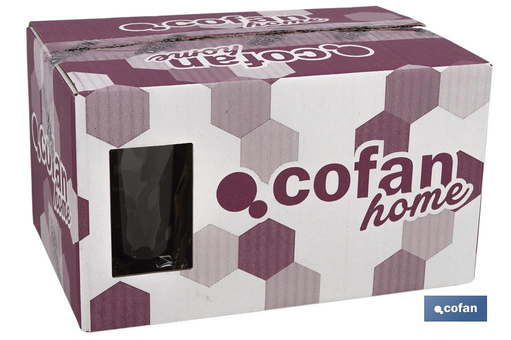 PACK 6 VASOS ALTO VIDRIO 47 CL MODELO JADE