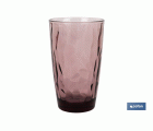 PACK 6 VASOS ALTO VIDRIO 47 CL COLOR PURPURA MODELO JADE