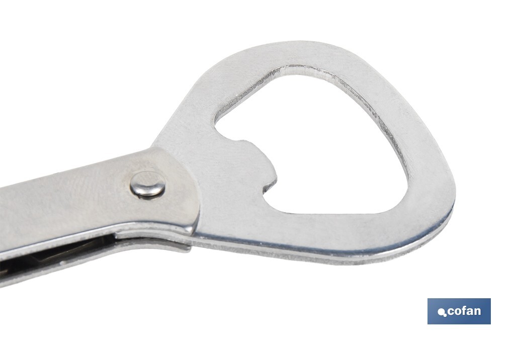 SACACORCHOS CON ABRIDOR  ACERO INOXIDABLE 14 CM