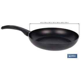 Sartén de aluminio antiadherente | Diámetro desde Ø16 cm hasta Ø32 cm | Con anillo antideflagrante