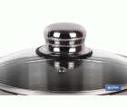 OLLA  INOX INDUCCIÓN.2 L MOD POLENTA TAPA DE VIDRIO Ø160 MM