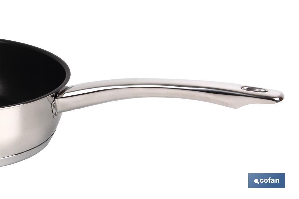 SARTEN INOX INDUC. MODELO POLENTA Ø180 MM