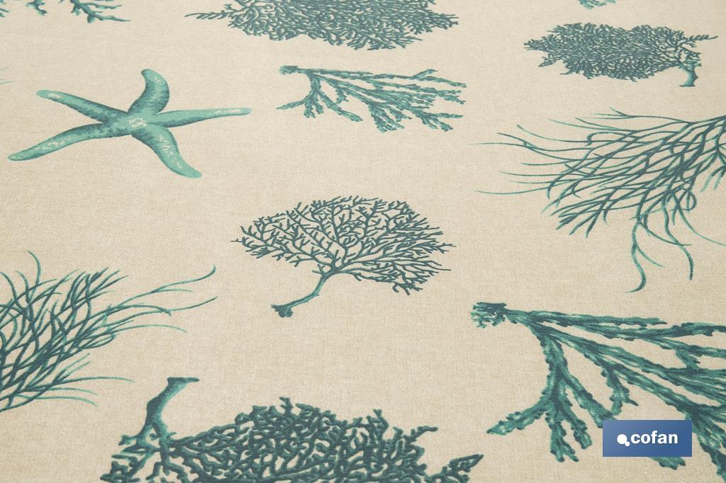 ROLLO MANTEL ANTIMANCHAS RESINADO 1,40 x 20m 50% ALG/50% POL. MAR