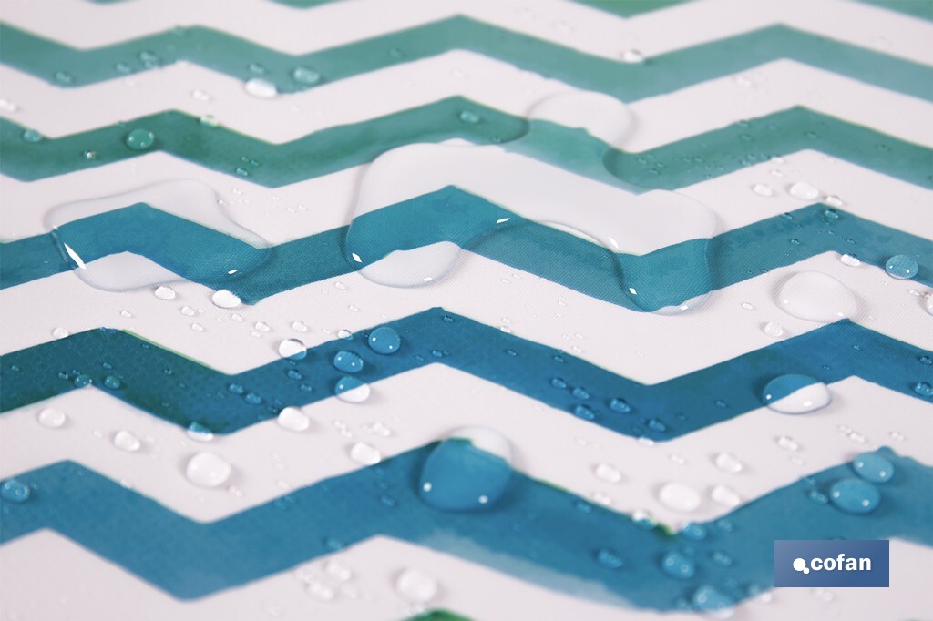 ROLLO MANTEL ANTIMANCHAS 1,40 x 25m 50% ALG/50% PVC.RAYADO