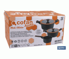 BATERIA COCINA 3 PIEZAS FULL INDUCTION ALUMINIO FUNDIDO OLIVIER