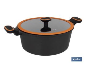 Cacerola Full Induction | Fabricada Aluminio Fundido | Medida Ø 28 cm