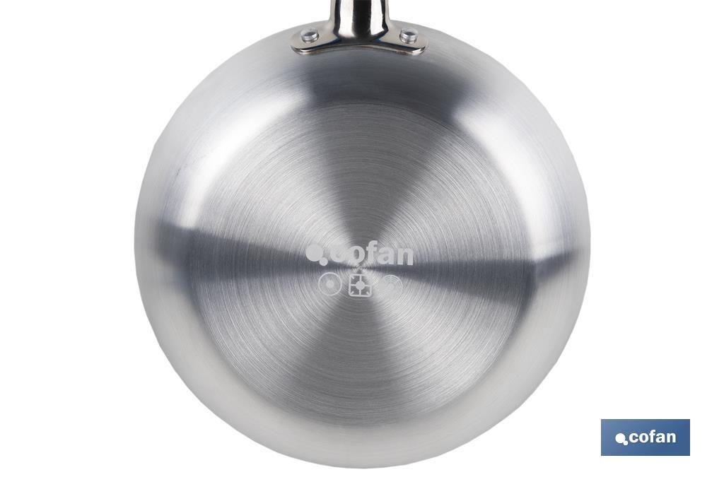 SARTÉN PROFESIONAL 24 CM ALUMINIO Y MANGO ACERO INOXIDABLE TYLER