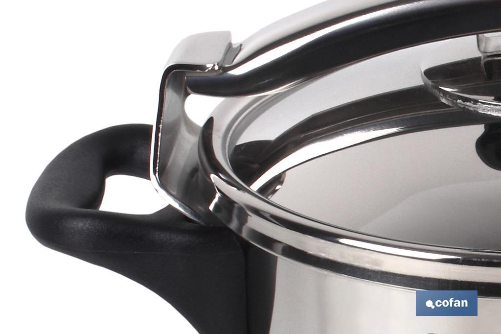 OLLA PRESION INOX MOD POLENTA INDUCCIÓN 4,5 LT