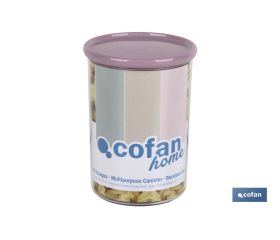 Bote Multiusos Modelo Albahaca | Fabricado en Poliestireno y Polipropileno | Tarros de Almacenamiento de Cocina