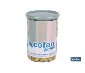 Bote Multiusos Modelo Albahaca | Fabricado en Poliestireno y Polipropileno | Tarros de Almacenamiento de Cocina