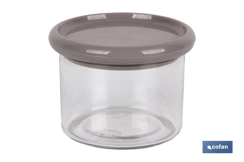 BOTE MULTIUSOS MODELO ALBAHACA COLOR PIEDRA 1L 11X15cm