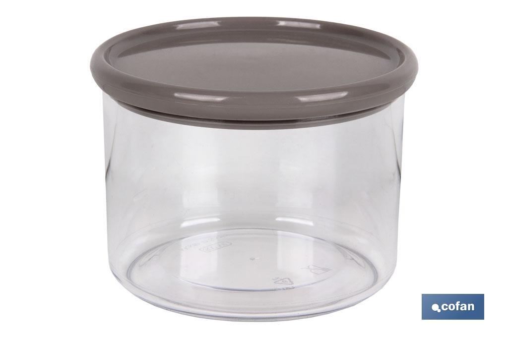 BOTE MULTIUSOS MODELO ALBAHACA COLOR PIEDRA 1L 11X15cm