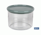BOTE MULTIUSOS MODELO ALBAHACA VERDE AGUA 500ML 11X8xcm venta unitaria