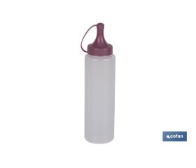 Botella aceitera | Modelo Albahaca | Botella para Salsas o Aceites| Botella Exprimible | Color rosa palo