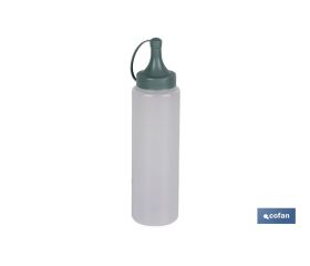 Botella aceitera | Modelo Albahaca | Botella para Salsas o Aceites| Botella Exprimible | Color verde agua