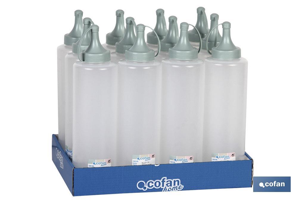 BOTELLA ACEITERA MODELO ALBAHACA  250 ML VERDE AGUA  5X20cm