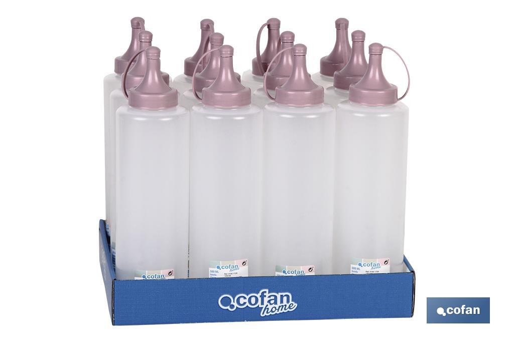 BOTELLA ACEITERA MODELO ALBAHACA  250 ML ROSA PALO 5X20cm venta unitaria