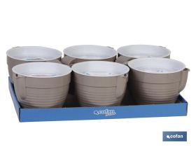 Grasera con colador en 500 ml Modelo Albahaca | Graseras de Cocina | Varios Colores | Medidas 16.5 x 12 x 10 cm