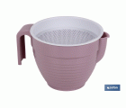 GRASERA COLADOR 500ml MODELO ALBAHACA ROSA PALO 16.5X12X10cm