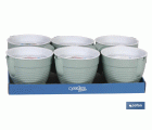 GRASERA COLADOR 500ml MODELO ALBAHACA VERDE AGUA 16.5X12X10cm
