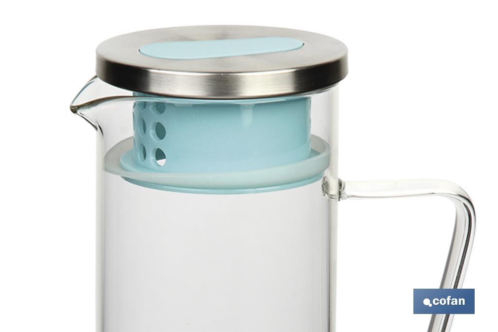 JARRA BOROSILICATO  AZUL 1300 ml