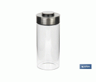 FRASCO BOROSILICATO+ACERO MODELO CICER 1700 ML 29.5 X 10 CM