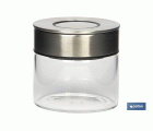 FRASCO BOROSILICATO+ACERO MODELO CICER 400 ML 9.6 X 10 CM