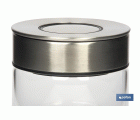 FRASCO BOROSILICATO+ACERO MODELO CICER 400 ML 9.6 X 10 CM