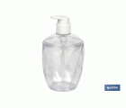 Dosificador de Jabón Transparente | Dispensador de jabón líquido | Capacidad: 0.43 L | Fabricado en polipropileno