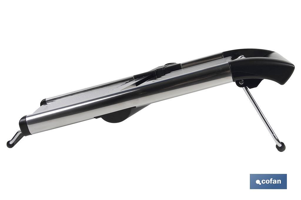 MANDOLINA DE ACERO INOX. 41,8X16,5X6,5 CM